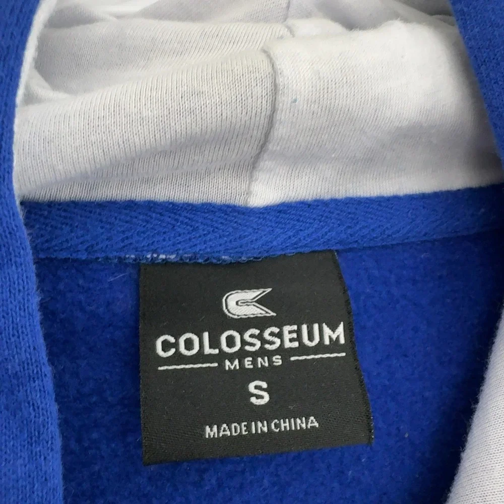 Duke Colosseum Hoodie Mens S Blue Cotton Blend Pullover Collegiate Sports‎ Style